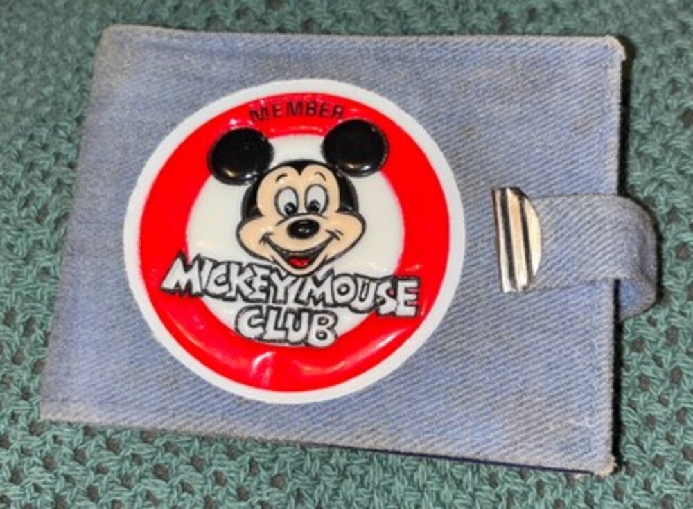 Vintage Disney Member Mickey Mouse Club Denim and Vinyl Inside